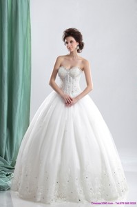 The Super Hot Sweetheart Wedding Dress With Beading And Lace