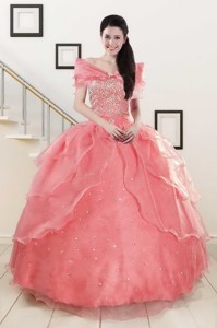 Pretty Beaded Ball Gown Sweetheart Quinceanera Dress