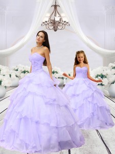 Unique Beading And Ruching Princesita Dress In Lavender
