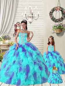 Exquisite Ruffles And Beading Multi-color Princesita Dress