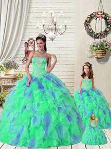 Exquisite Ruffles And Beading Multi-color Princesita Dress Summer