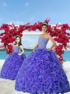 Most Popular Beading And Ruffles Purple Princesita Dress