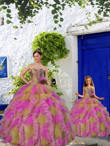 Discount Multi-color Princesita Dress With Beading And Ruffles