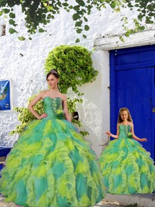 Popular Beading And Ruffles Princesita Dress In Multi-color