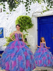 Unique Beading And Ruffles Multi-color Princesita Dress Summer