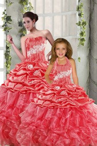 Brand New Sweetheart Beading Princesita Dress In Watermelon