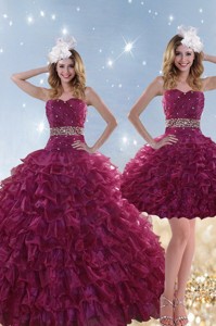 Perfect Beading And Ruffles Quinceanera Dress With Floor Length