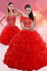 Brand New Quinceanera Dress With Beading And Ruffles