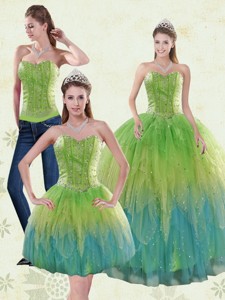 The Super Hot Appliques And Ruffles Quince Dress In Multi-color
