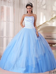Affordable Ball Gown Sweetheart Floor-length Tulle Beading Quinceanera Dress