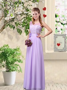 Comfortable Hand Made Flowers Dama Dress With Lace