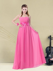 Pretty Sweetheart Quinceanera Court Dress With Ruching And Belt