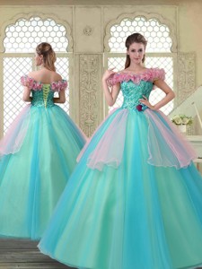Perfect Off The Shoulder Quinceanera Dress In Multi Color