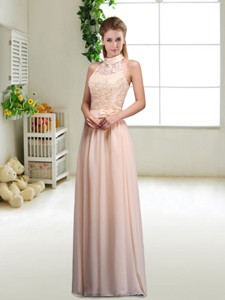 Elegant Laced And Bowknot Dama Dress With Halter Top