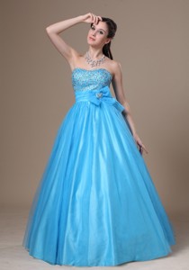 Greenville Beading And Bowknot Decorate Bodice Tulle And Taffeta Prom Evening Dress For 201