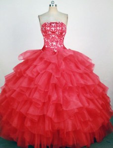 Luxurious Ball Gown Strapless Floor-length Hot Pink Beading Quinceanera Dress