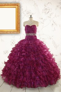 Brand New Style Quinceanera Gown with Beading and Ruffles