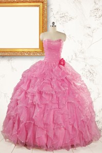 Pretty Sweetheart Beading Baby Pink Quinceanera Dress