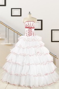 Pretty Appliques Quinceanera Dress With Strapless