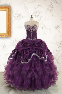 Pretty Purple Quinceanera Dress With Appliques