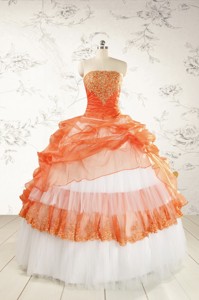 Perfect Strapless Quinceanera Dress With Beading