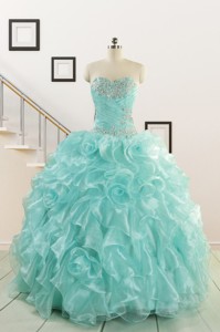 Apple Green Quinceanera Dress With Beading