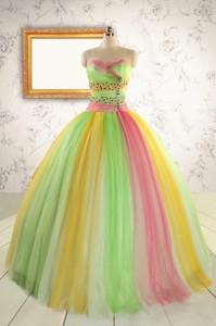 Elegant Sweet 16 Dress In Multi Color