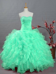 Perfect Sweetheart Quinceanera Dress With Beading And Ruffles