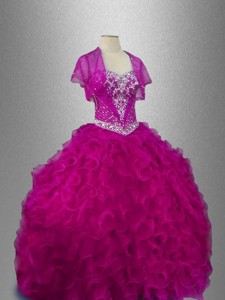 Ruffles Sweetheart New Style Quinceanera Dress With Beading