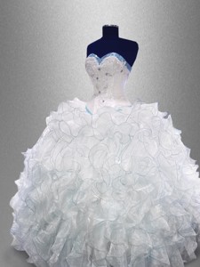 Dynamic Sweetheart Quinceanera Dress With Beading And Ruffles