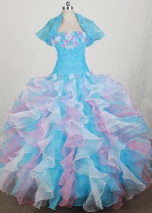 Romantic Ball Gown Strapless Floor-length Qunceanera Dress