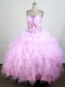 Gorgeous Ball Gown Strapless Floor-length Quinceanera Dress