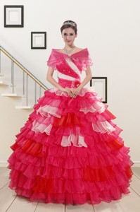 Puffy Beading Quinceanera Dress With One Shoulder