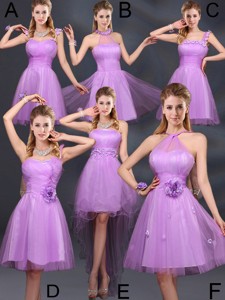 The Super Hot Lilac A Line Bridesmaid Dress