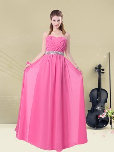 New Arrivals Strapless Ruching Bridesmaid Dress For Spring