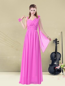 Inexpensive Empire Straps Bridesmaid Dress For Spring