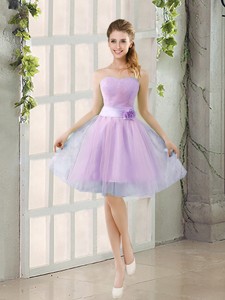 Fall A Line Strapless Ruching Bridesmaid Dress With Belt