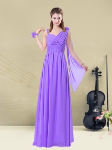 Gorgeous Straps Floor Length Bridesmaid Dress For Fall