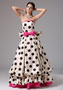 Stylish Multi-color Prom Graduation Dress With Bows Strapless In Fairfield Connecticut