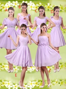 Discount A Line Lavender Bridesmaid Dress With Beading