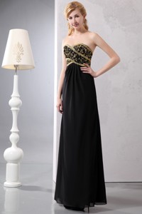 Gorgeous Black Column Sweetheart Sequins Mother Of The Bride Dress Ankle-length Chiffon