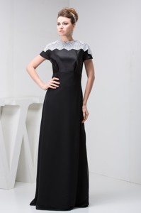 Elegant Black Floor-length Mothers Dress For Weddings In Vogue
