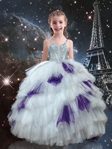 Fashionable Ball Gown Ruffled Layers Little Girl Pageant Dress In Multi Color
