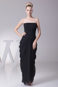 Black Pick-ups Wedding Outfits For Brides Mother with Bowknot Shaped Sash