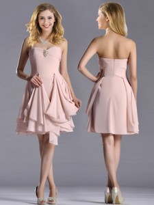 Exclusive Sweetheart Chiffon Beaded Mother Of The Bride Dress In Light Pink