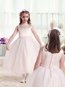 Pretty Scoop Princess Flower Girl Dress With Appliques
