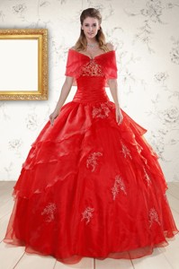 New Style Strapless Quinceanera Dress With Appliques